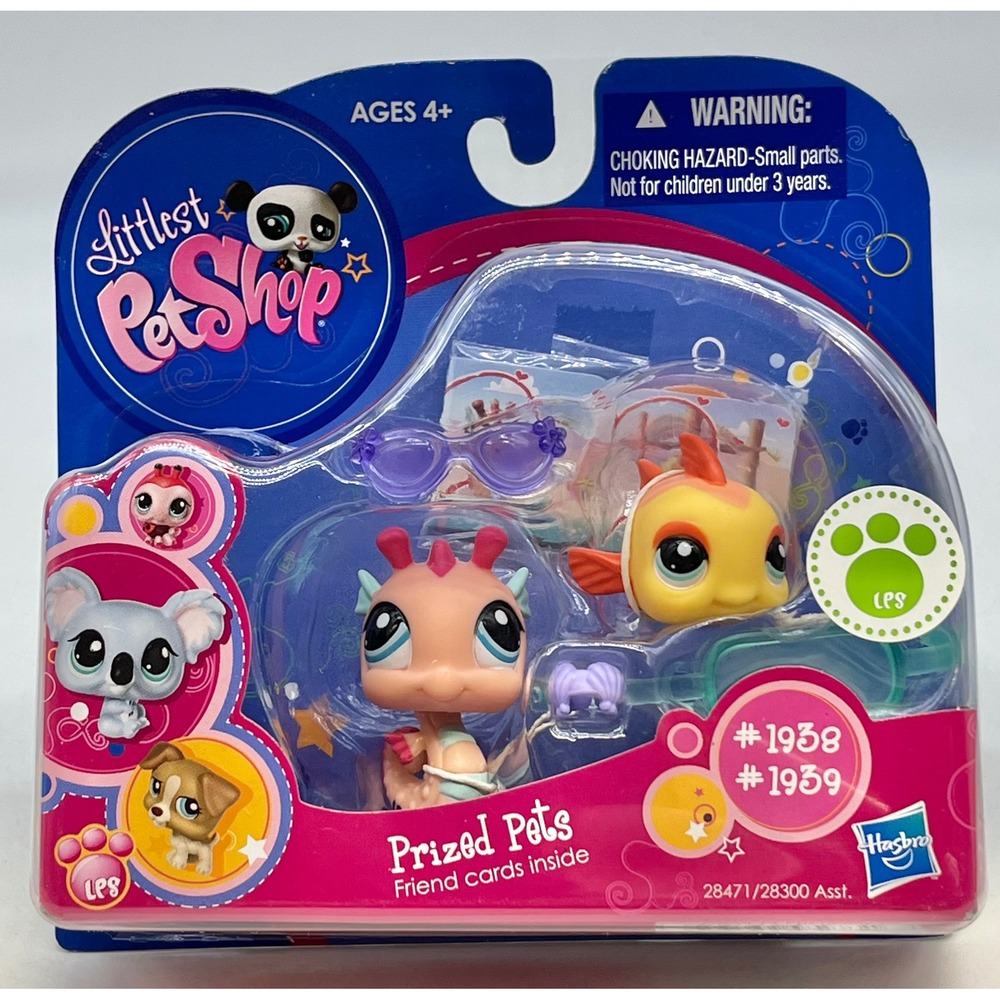 2010 Littlest Pet Shop-Prized Pets #1938 #1939 28471/28300 Asst. NIB